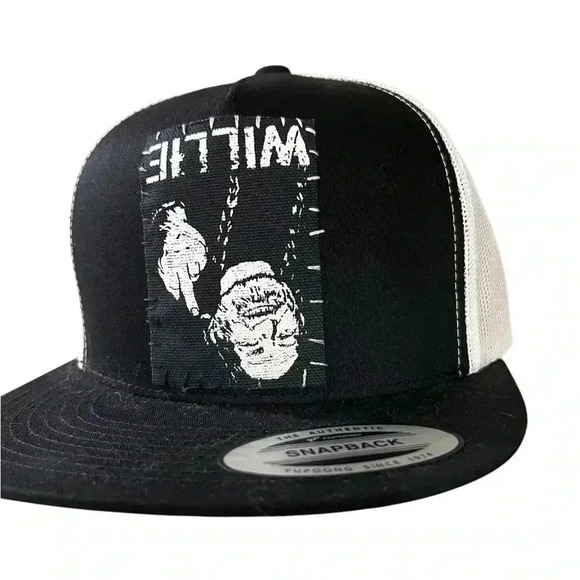 NWT Willie Black and White Snapback Hat - Picture 3 of 6